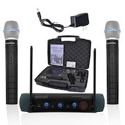 5 CORE 5 Core Wireless Microphone System with case, VHF Dual 2 Handheld Mics Professional WM 5CPGVX WM 5CPGVX